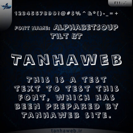 دانلود فونت انگلیسی AlphabetSoup Tilt BT