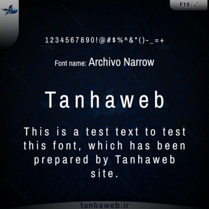 دانلود فونت انگلیسی Archivo Narrow