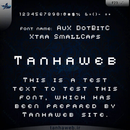 دانلود فونت انگلیسی AuX DotBitC Xtra SmallCaps