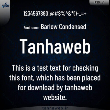 دانلود فونت انگلیسی Barlow Condensed