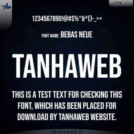دانلود فونت انگلیسی بباس نئو Bebas Neue