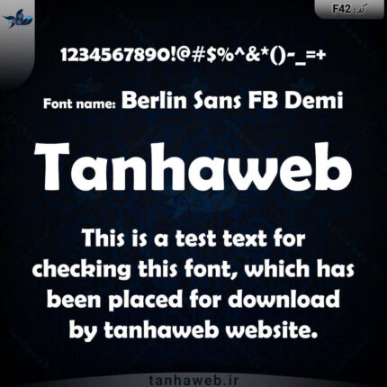 دانلود فونت انگلیسی Berlin Sans FB Demi