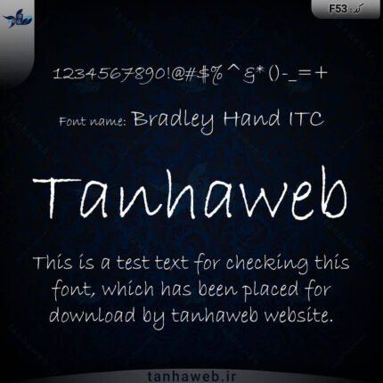 دانلود فونت انگلیسی Bradley Hand ITC