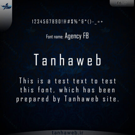 دانلود فونت انگلیسی Agency FB