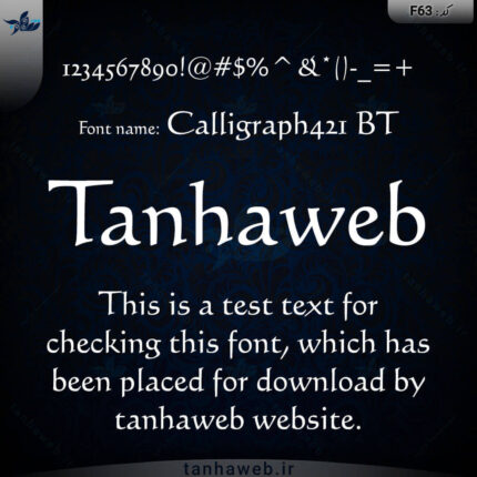 دانلود فونت انگلیسی Calligraph421 BT
