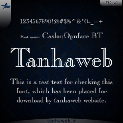 دانلود فونت انگلیسی CaslonOpnface BT