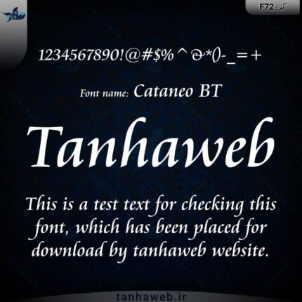 دانلود فونت انگلیسی کاتانئو Cataneo BT از تنها وب