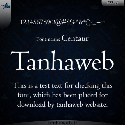 دانلود فونت انگلیسی Centaur