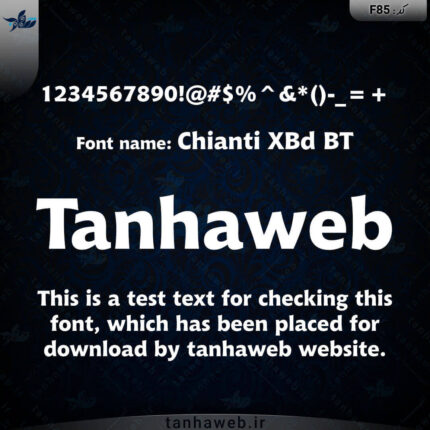 دانلود فونت انگلیسی Chianti XBd BT