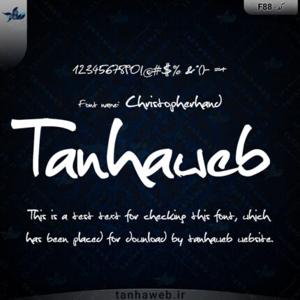 دانلود فونت انگلیسی Christopherhand