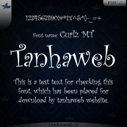 دانلود فونت انگلیسی Curlz MT کورلز ام تی