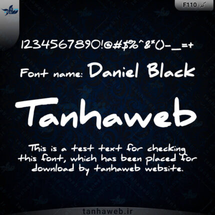 دانلود فونت انگلیسی دانیل بلک Daniel Black