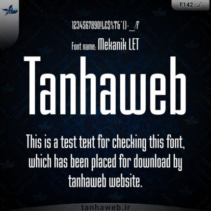 دانلود فونت انگلیسی مکانیک Mekanik LET