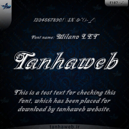 دانلود فونت انگلیسی میلانو ال ای تی Milano LET