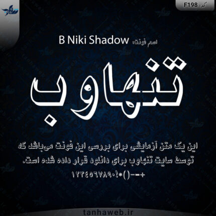 دانلود فونت فارسی نیکی B Niki Shadow