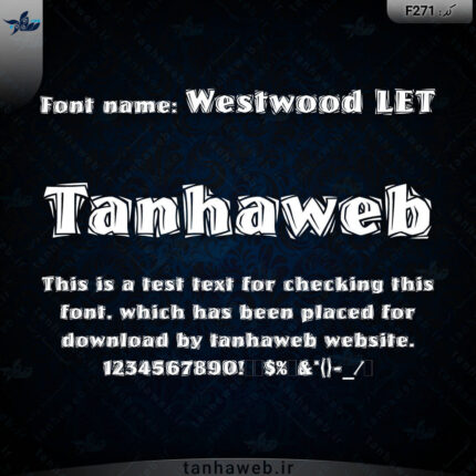 دانلود فونت انگلیسی Westwood LET وست وود