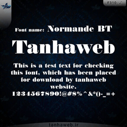 دانلود فونت انگلیسی نورمند نُرمند Normande BT