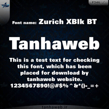 دانلود فونت انگلیسی زوریچ Zurich XBlk BT