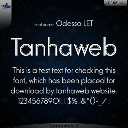 دانلود فونت انگلیسی اودیسا Odessa LET