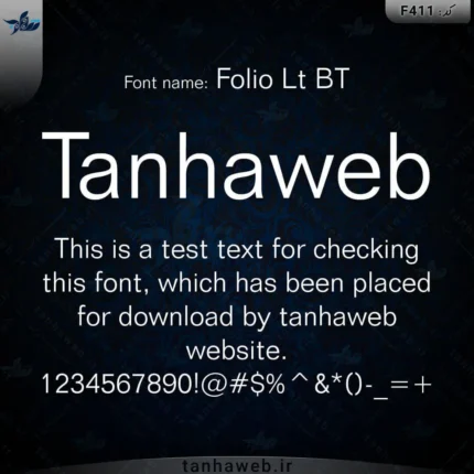 دانلود فونت انگلیسی فولیو Folio Lt BT