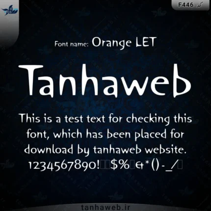 دانلود فونت انگلیسی Orange LET