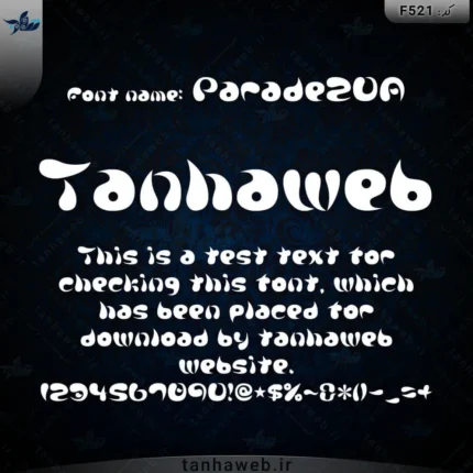 دانلود فونت انگلیسی قطره Parade20A