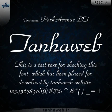 دانلود فونت انگلیسی پارک اونیو بی تی ParkAvenue BT
